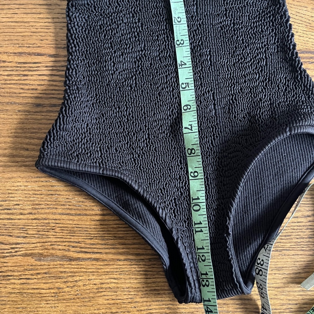 Bottega Veneta swimsuit 2 piece crinkle BV pool XXS 34 Daniel Lee 2020 black XS - Picture 9 of 9